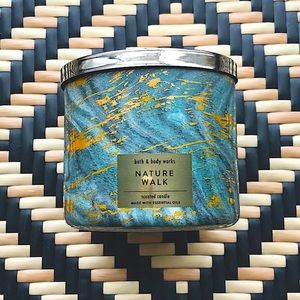 New Bath & Body Works 3-Wick Nature Walk Sandalwood Juniper 14.5 oz Jar Candle